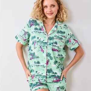 Printfresh Golf Toile Short Set